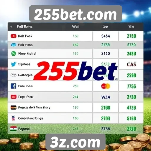 Opções de pagamento disponíveis no 255bet
